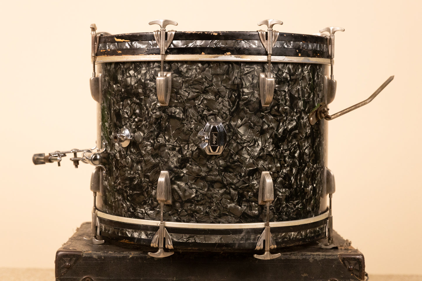 1950s WFL 14x20 Black Diamond Pearl Bass Drum