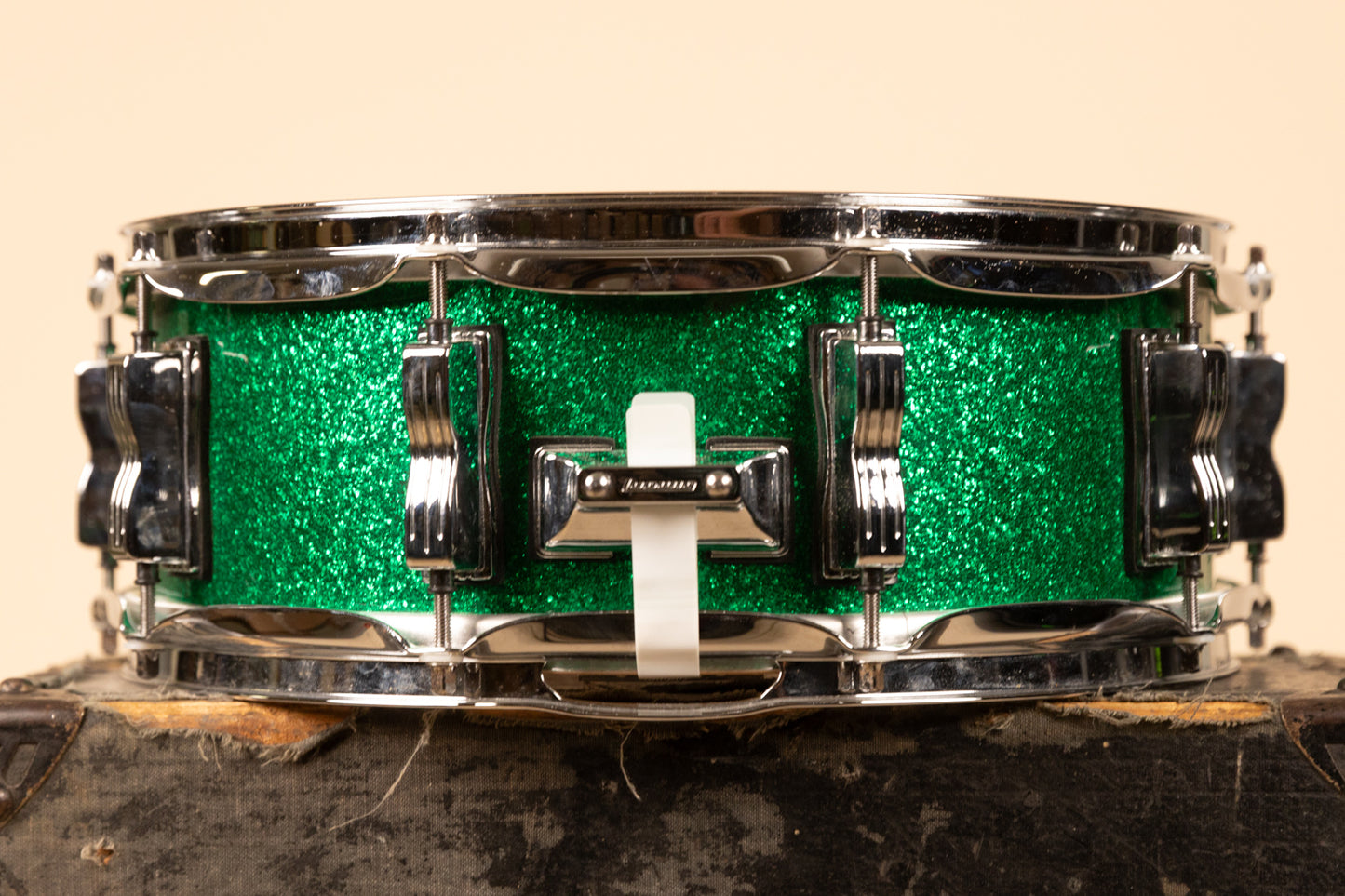 Ludwig Legacy 5x14 Green Sparkle Snare Drum