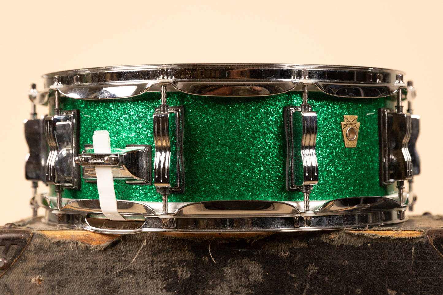 Ludwig Legacy 5x14 Green Sparkle Snare Drum