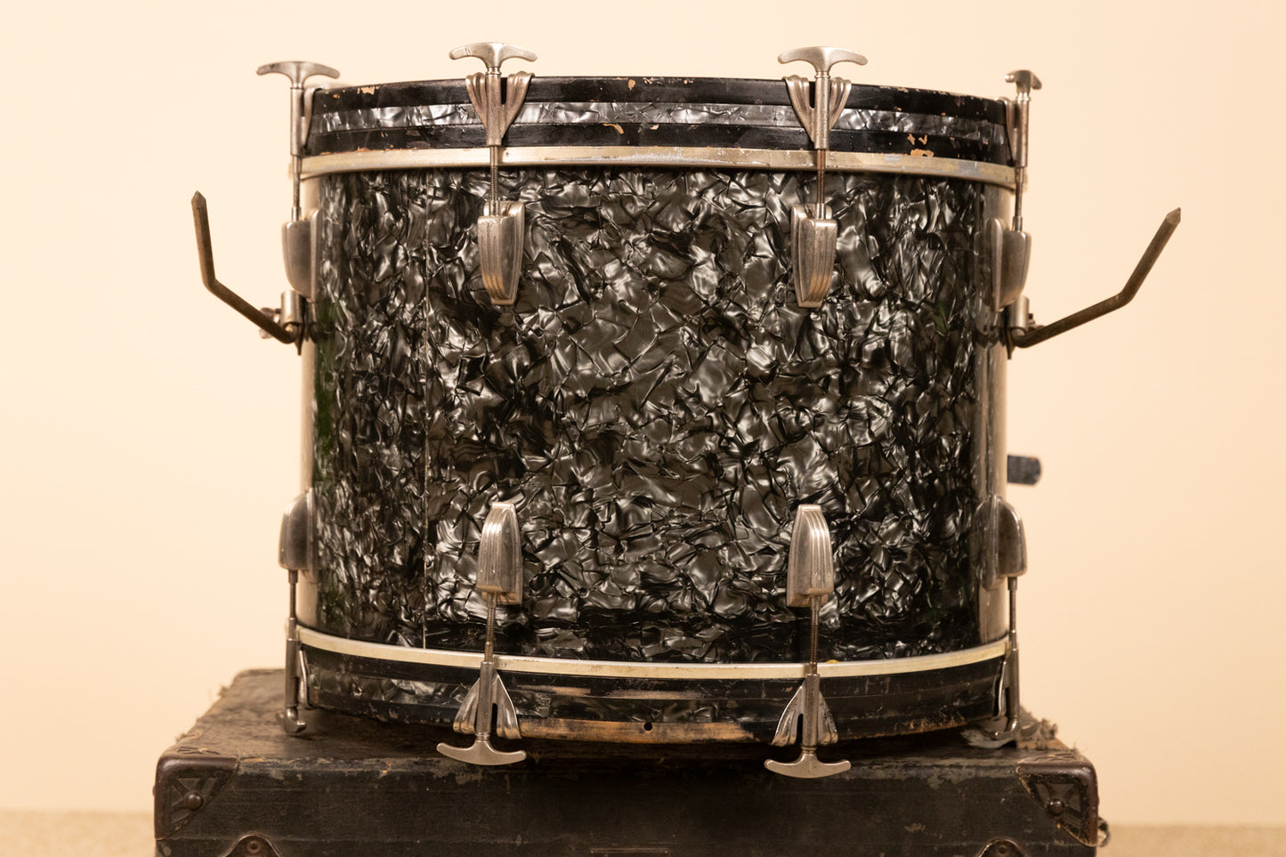 1950s WFL 14x20 Black Diamond Pearl Bass Drum