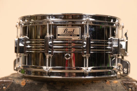 1980s Pearl 6.5x14 Professional M-514D Snare Drum