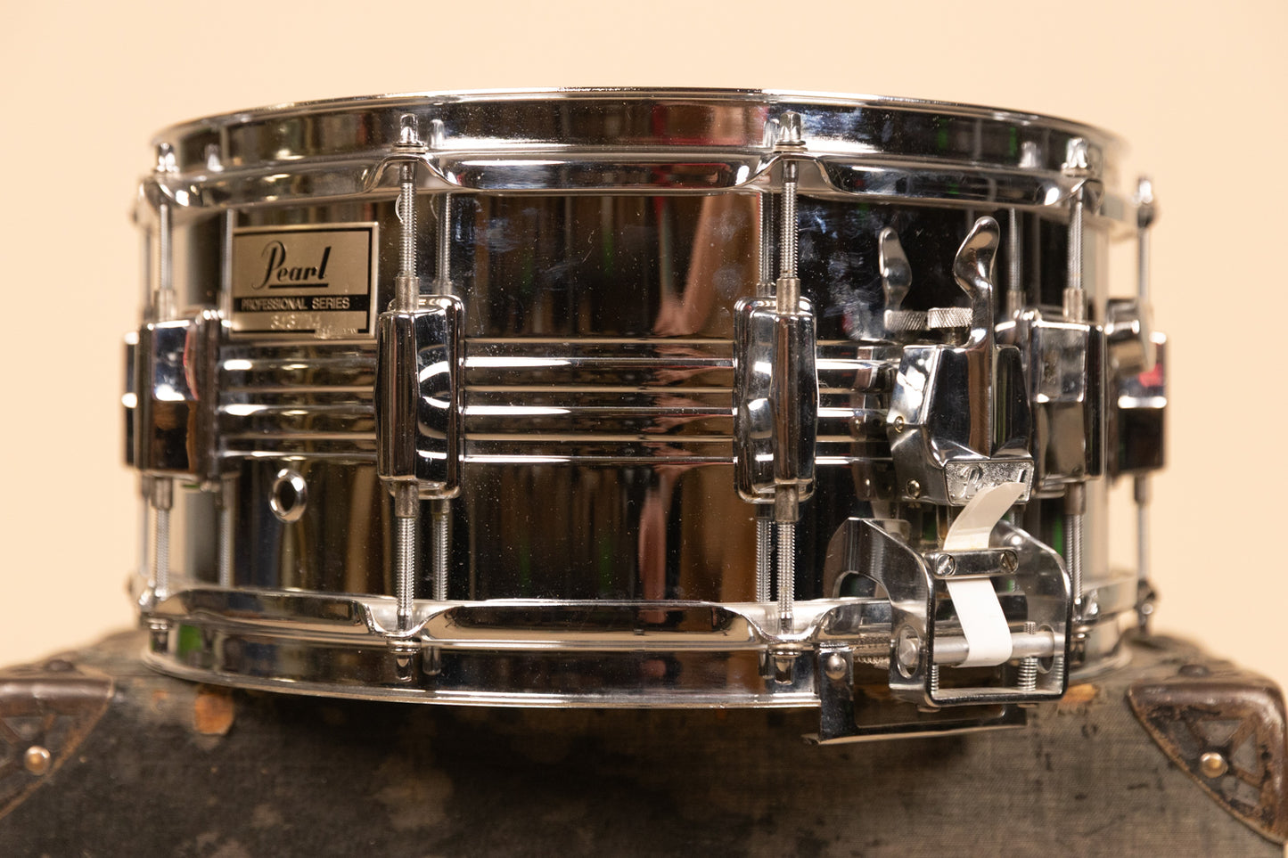 1980s Pearl 6.5x14 Professional M-514D Snare Drum