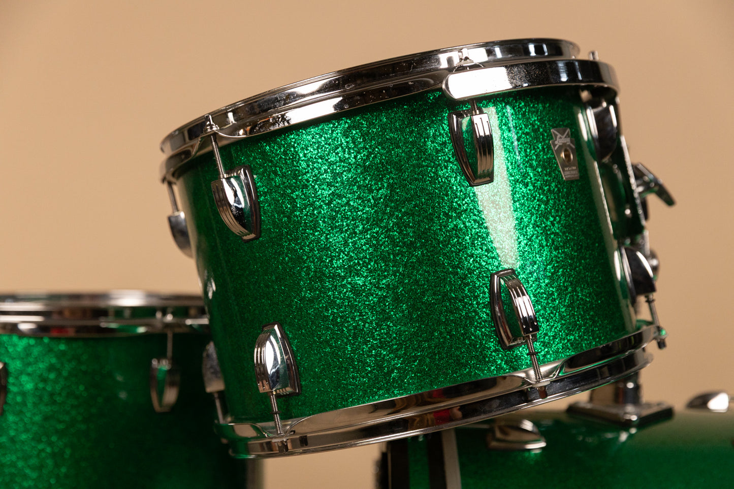 Ludwig Classic Maple Green Sparkle Drum Set