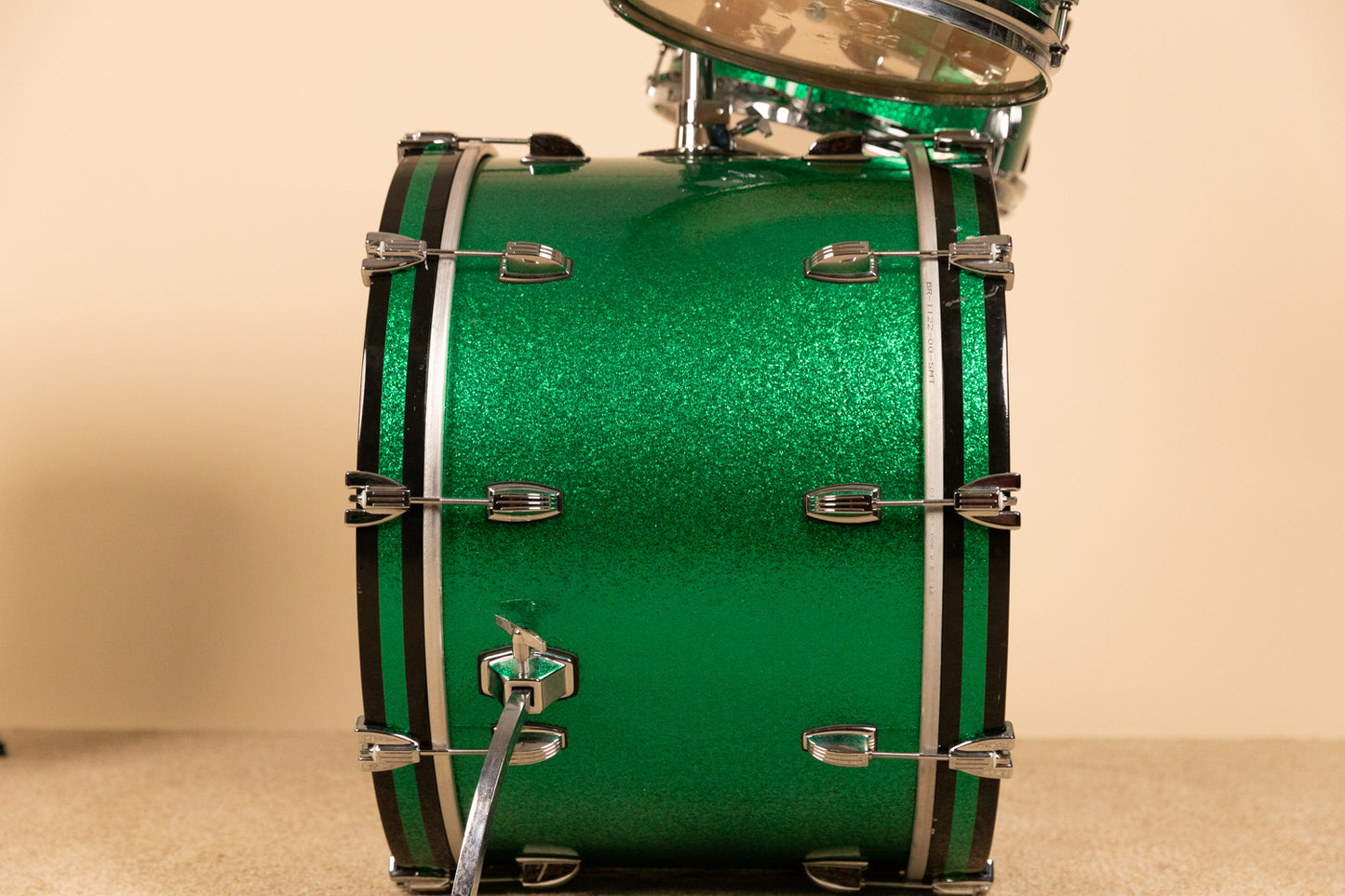 Ludwig Classic Maple Green Sparkle Drum Set