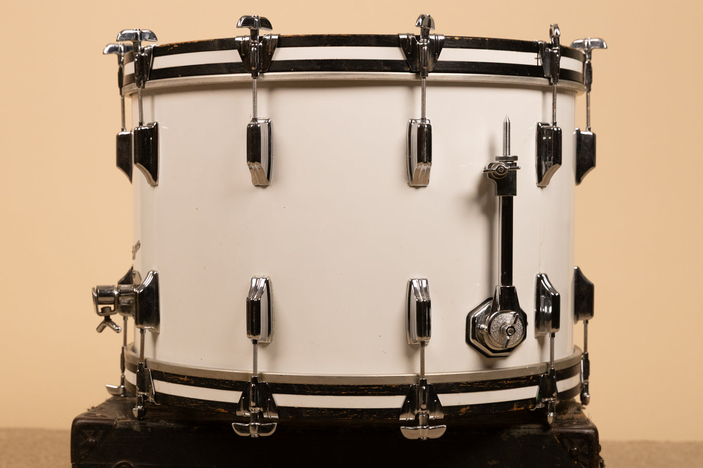 1970s Rogers 14x22 New England White Bass Drum
