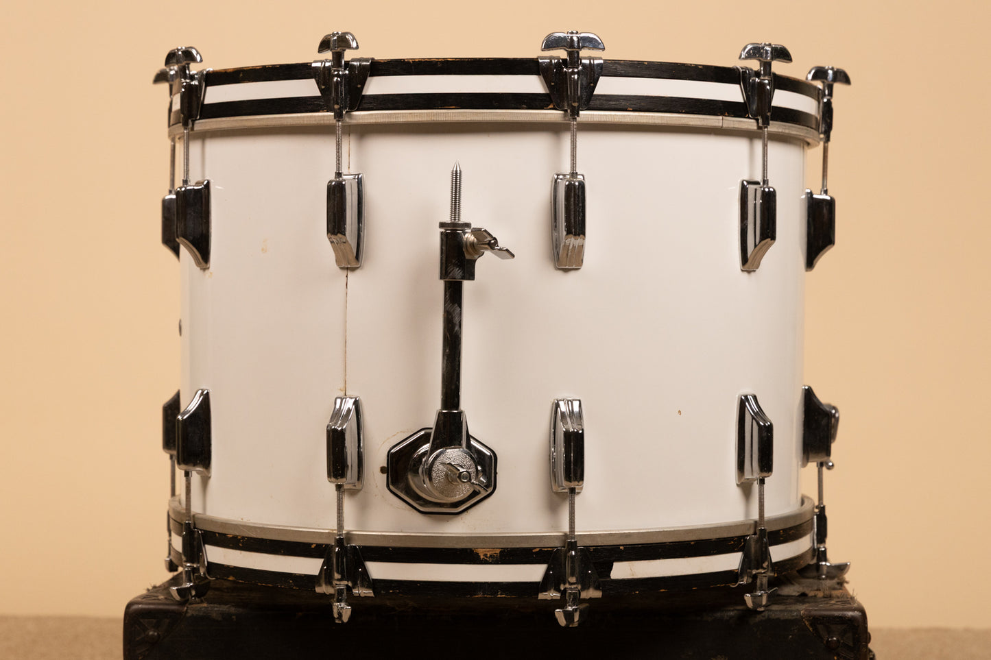 1970s Rogers 14x22 New England White Bass Drum