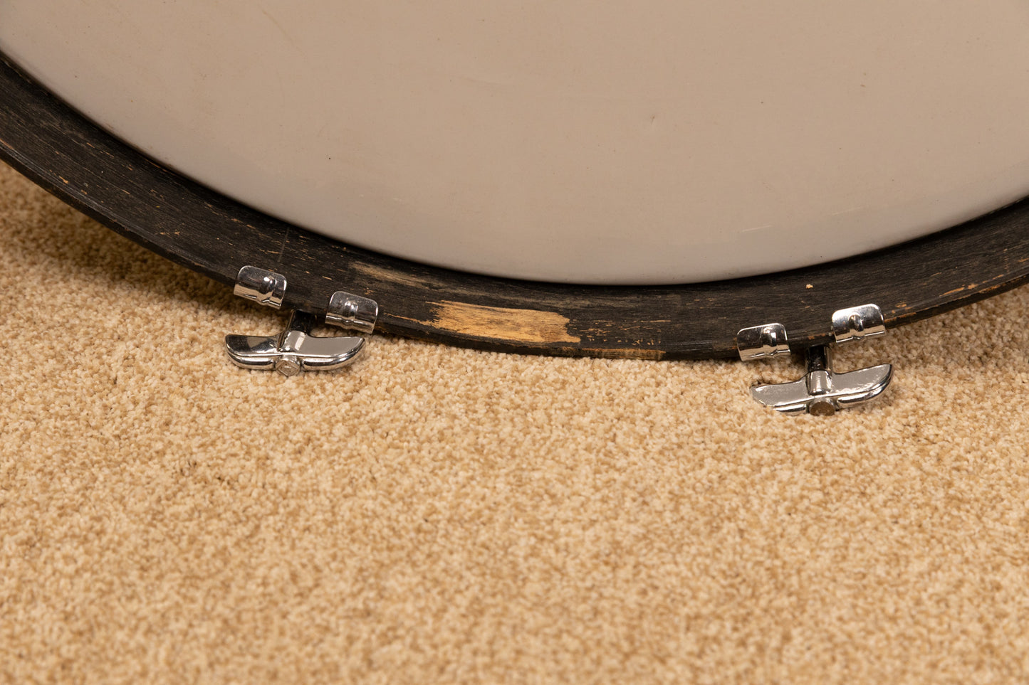1970s Rogers 14x22 New England White Bass Drum