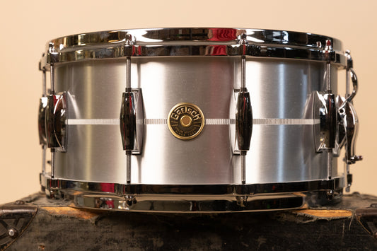 Gretsch USA Custom 6.5x14 Solid Aluminum Snare Drum