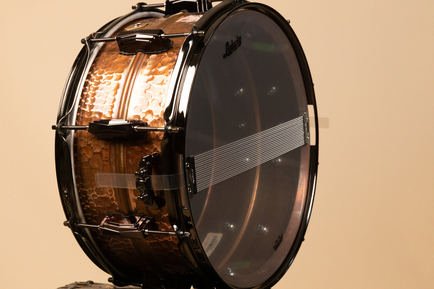 Ludwig 6.5x14 Raw Hammered Copperphonic Snare Drum