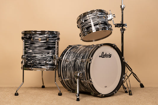 2026 Ludwig Black Oyster Classic Maple Jazzette Drum Set