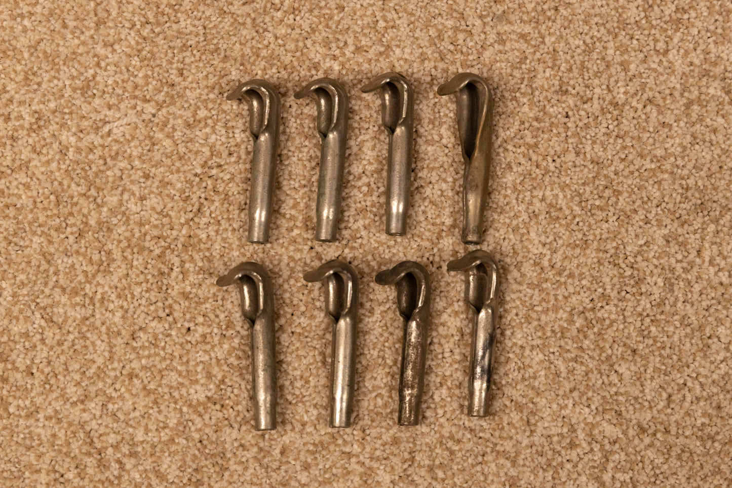 Vintage Bass Drum Single Tension Claws / Collar Hooks (8) Lot #E6
