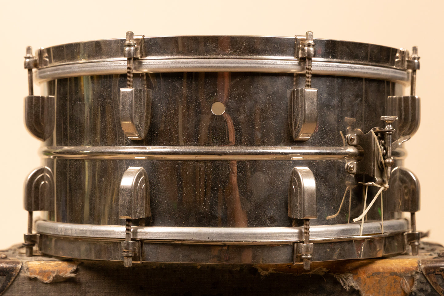 1940s Leedy 6.5x14 Reliance Metal Shell Snare Drum