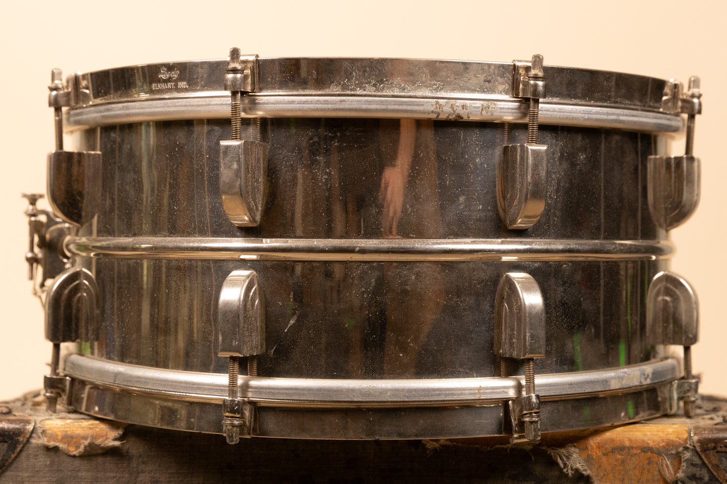 1940s Leedy 6.5x14 Reliance Metal Shell Snare Drum