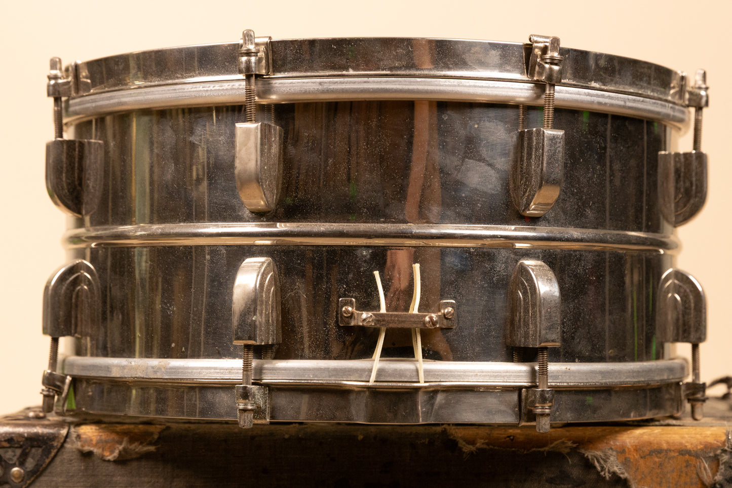 1940s Leedy 6.5x14 Reliance Metal Shell Snare Drum