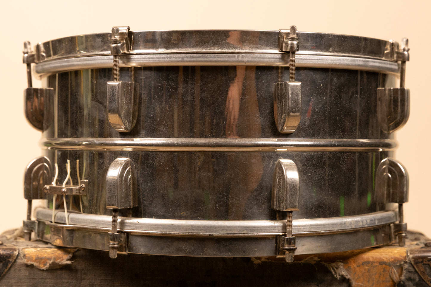 1940s Leedy 6.5x14 Reliance Metal Shell Snare Drum