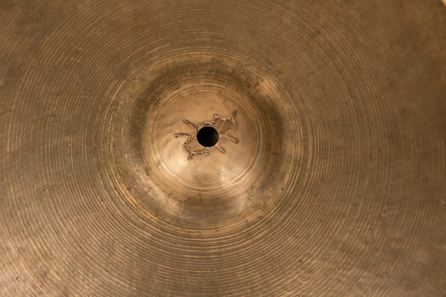 Vintage 15" K Istanbul Intermediate Stamp Hi Hat Cymbal 1280g