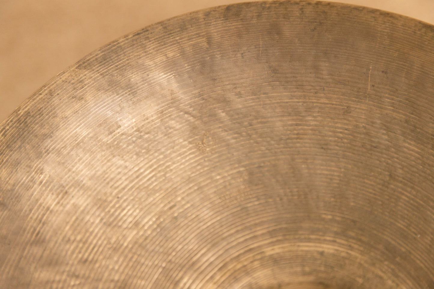 Vintage 15" K Istanbul Intermediate Stamp Hi Hat Cymbal 1280g