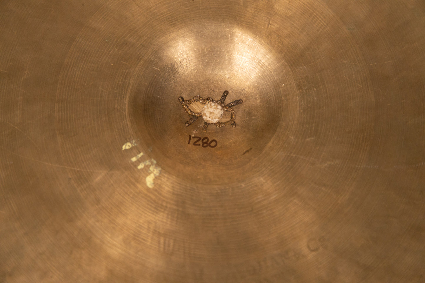 Vintage 15" K Istanbul Intermediate Stamp Hi Hat Cymbal 1280g