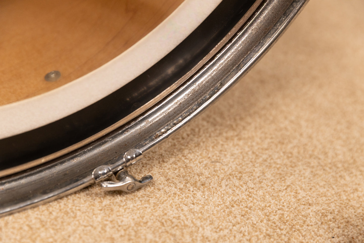 1989 Ludwig Rocker II Natural Maple Drum Set 16x24 11x12 and 16x16