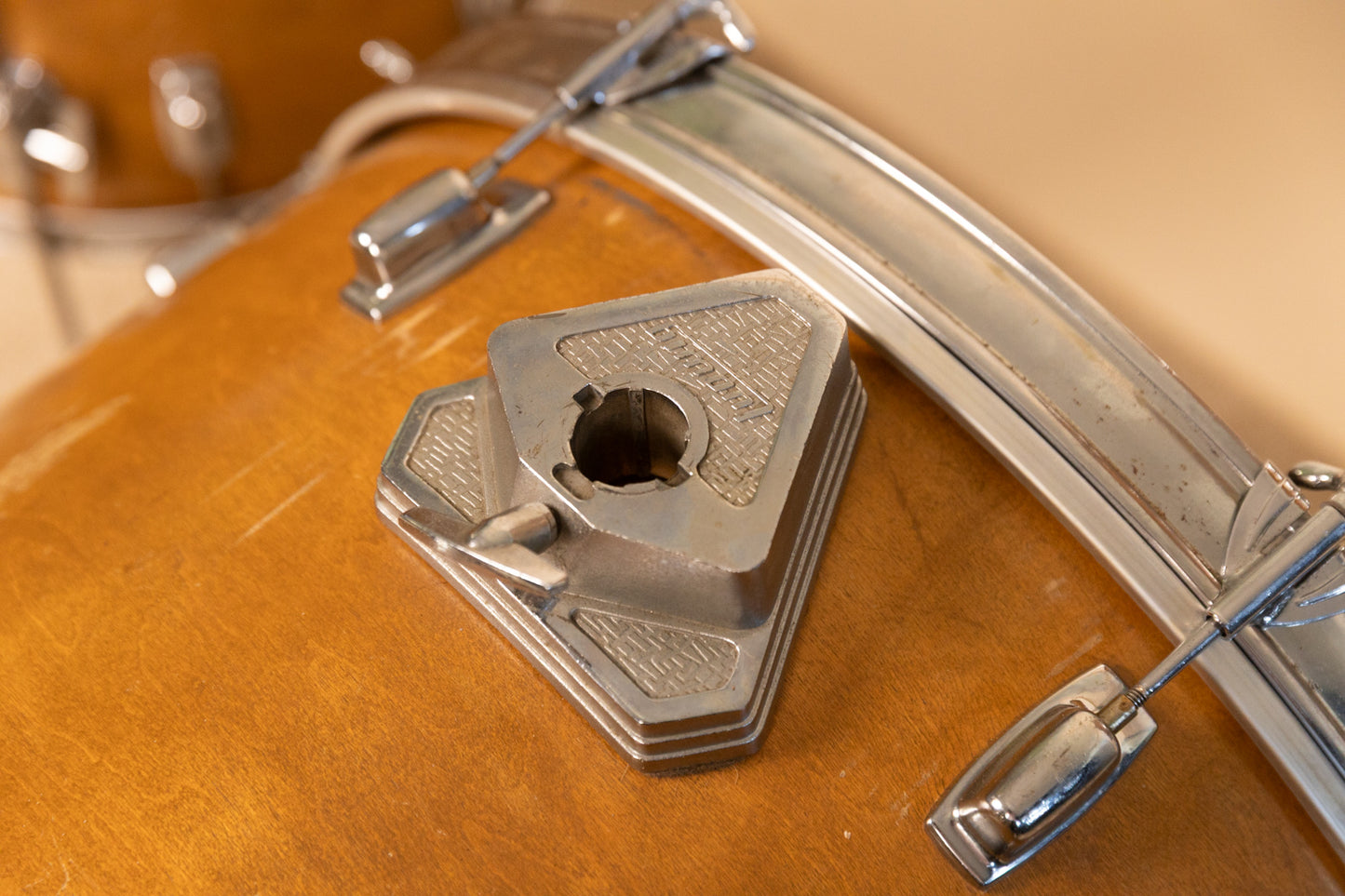 1989 Ludwig Rocker II Natural Maple Drum Set 16x24 11x12 and 16x16