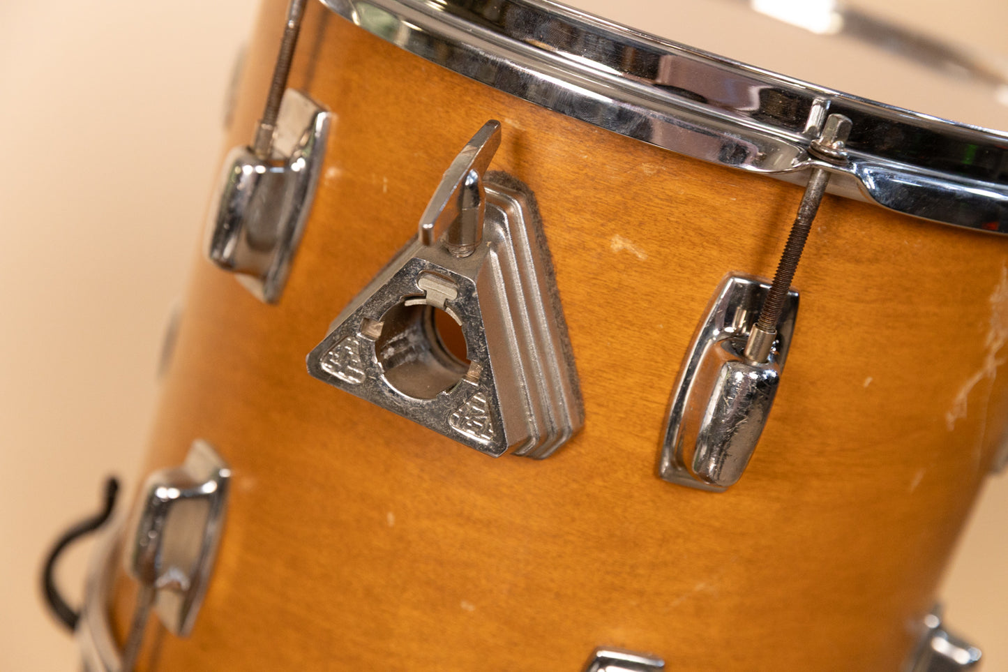 1989 Ludwig Rocker II Natural Maple Drum Set 16x24 11x12 and 16x16