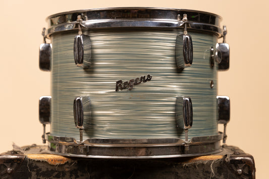 1960s Rogers 9x13 Sky Blue Ripple Pearl Tom