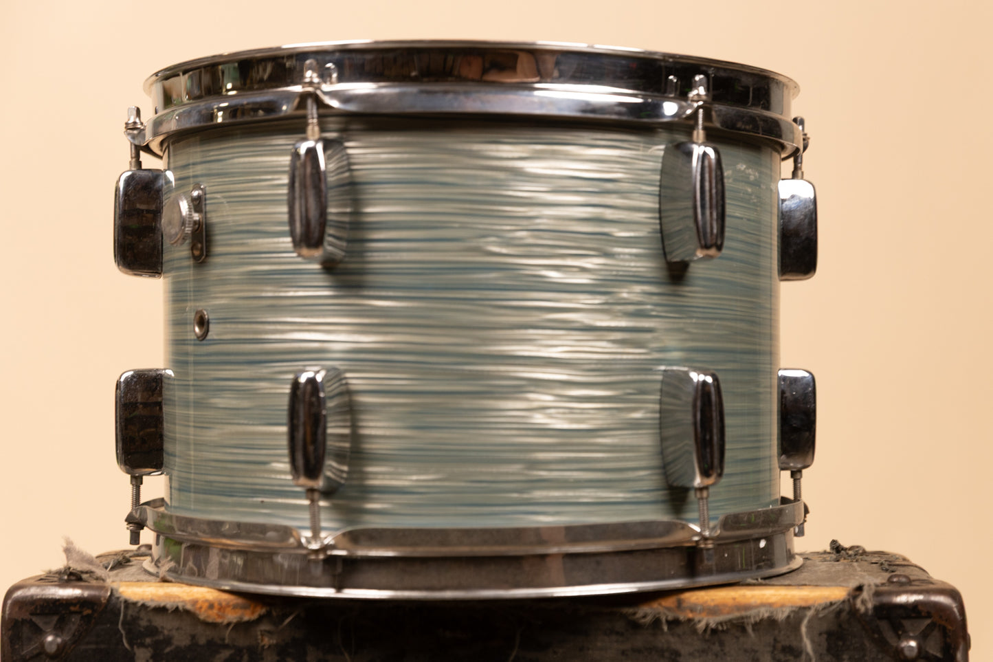 1960s Rogers 9x13 Sky Blue Ripple Pearl Tom
