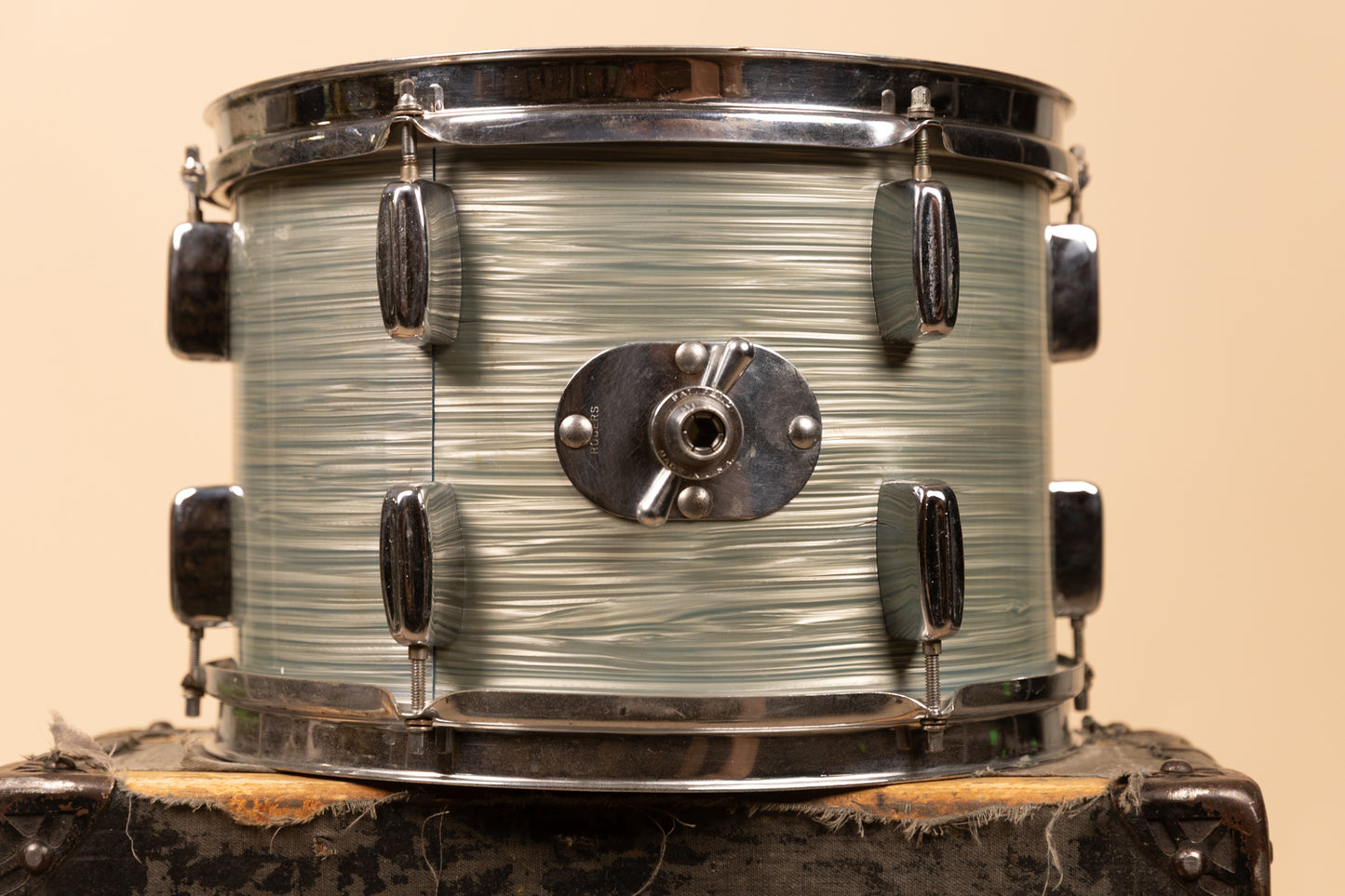1960s Rogers 9x13 Sky Blue Ripple Pearl Tom