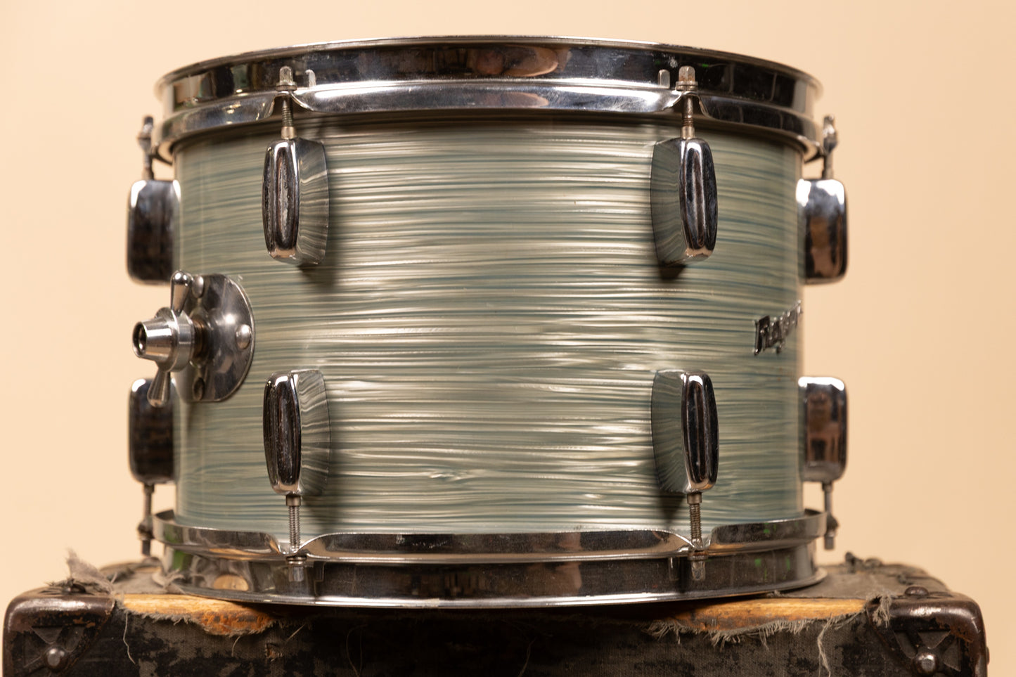 1960s Rogers 9x13 Sky Blue Ripple Pearl Tom