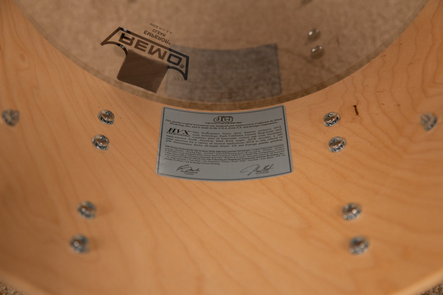 DW Performance Natural Satin Oil 16x20 8x12 and 14x14 Drum Set