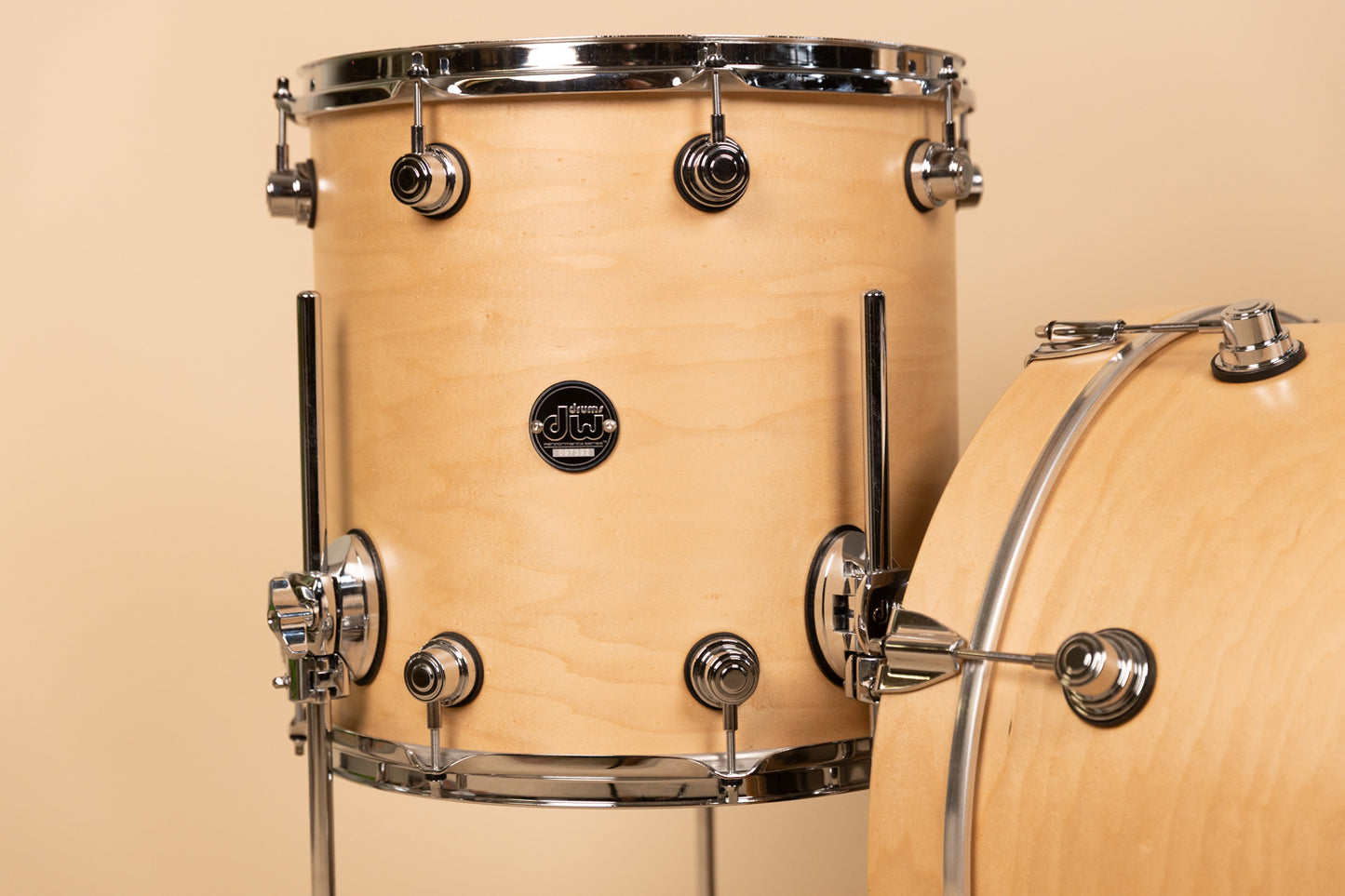 DW Performance Natural Satin Oil 16x20 8x12 and 14x14 Drum Set
