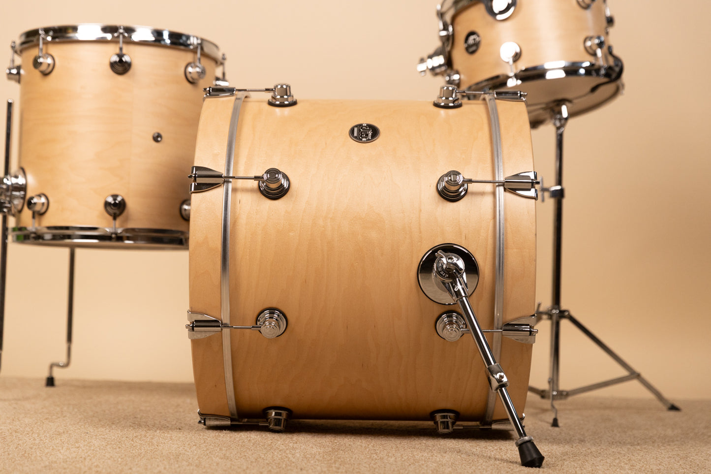 DW Performance Natural Satin Oil 16x20 8x12 and 14x14 Drum Set