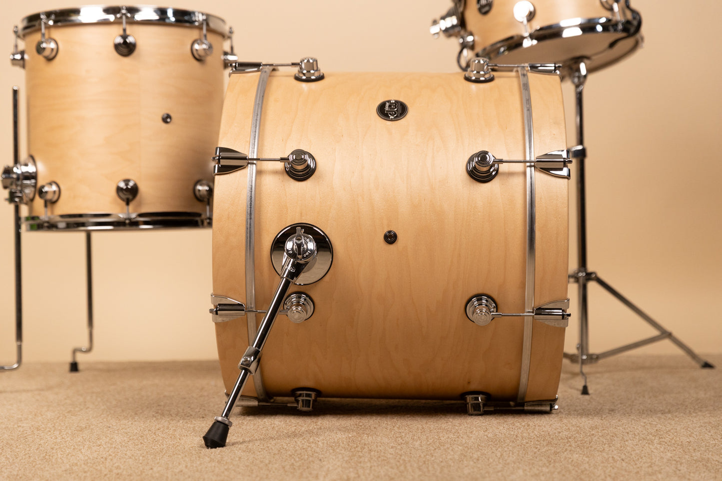 DW Performance Natural Satin Oil 16x20 8x12 and 14x14 Drum Set