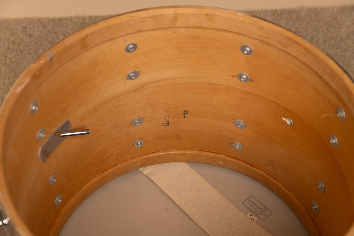 1965 Slingerland Champagne Sparkle 14x18 8x12 and 14x14 Drum Set