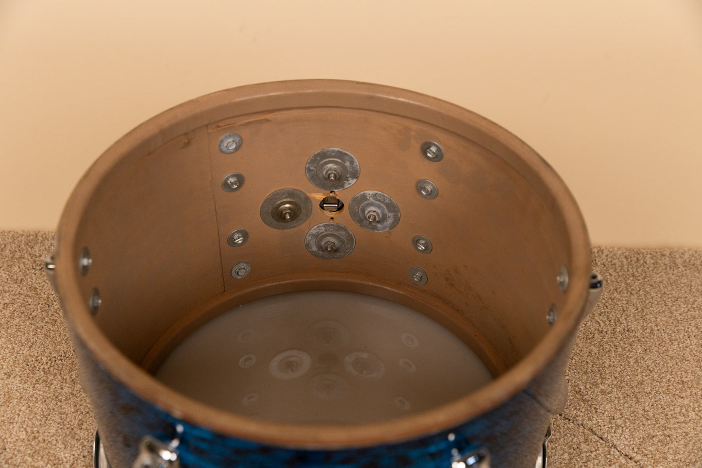 1970s Slingerland "New Rock" Blue Agate Drum Set