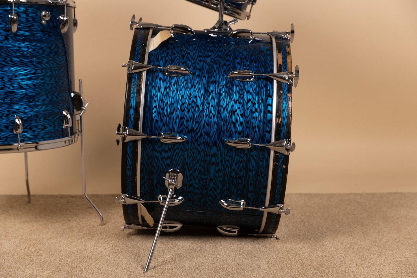 1970s Slingerland "New Rock" Blue Agate Drum Set