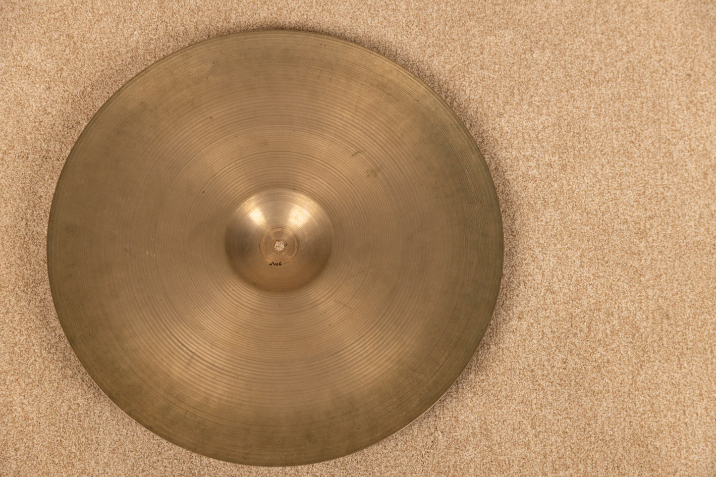 1950s Zildjian 22" A Hollow Block Ride Cymbal 2406g