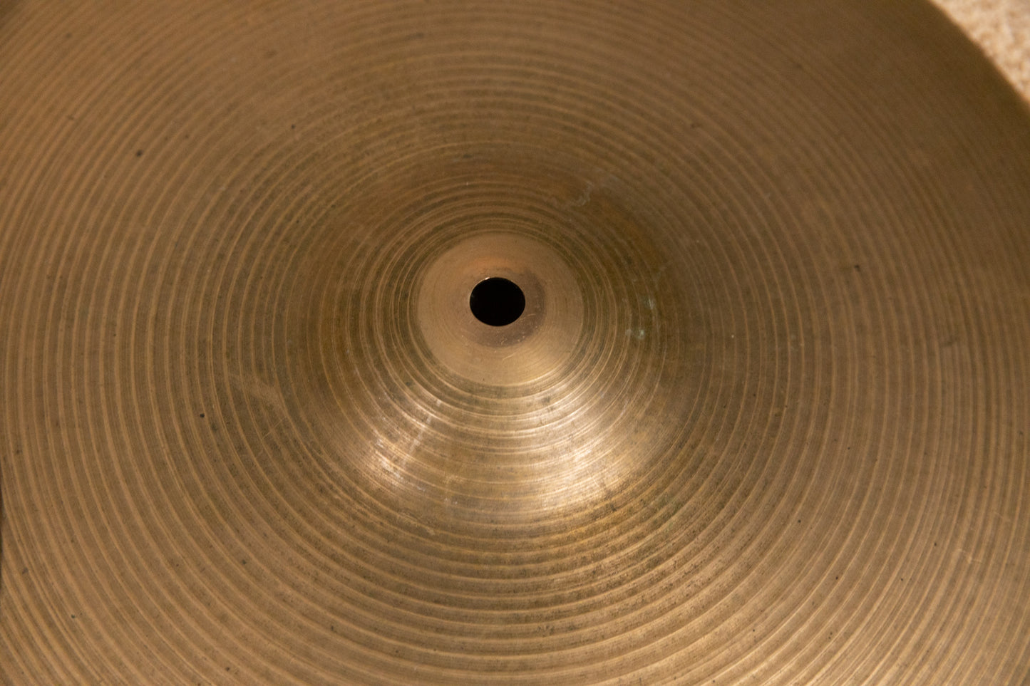 1970s Zildjian 14" A Hollow Logo New Beat Hi Hat Cymbals 1157g 1507g