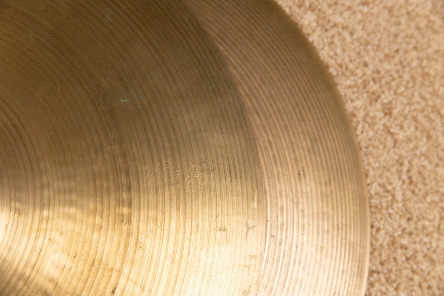 1970s Zildjian 14" A Hollow Logo New Beat Hi Hat Cymbals 1157g 1507g