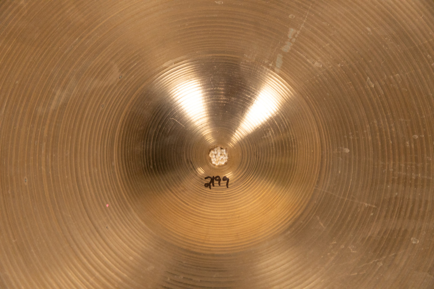 1970s Zildjian 20" Thin Stamp Ride Cymbal 2199g
