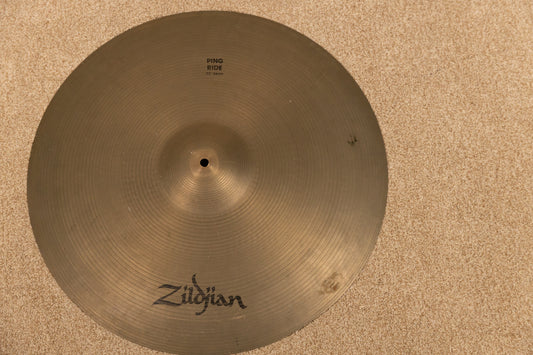 1990s Zildjian A 22" Ping Ride Cymbal 3633g