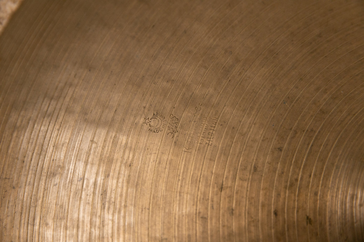 Vintage Zildjian 20" K Istanbul New Stamp Sizzle Ride Cymbal 2109g