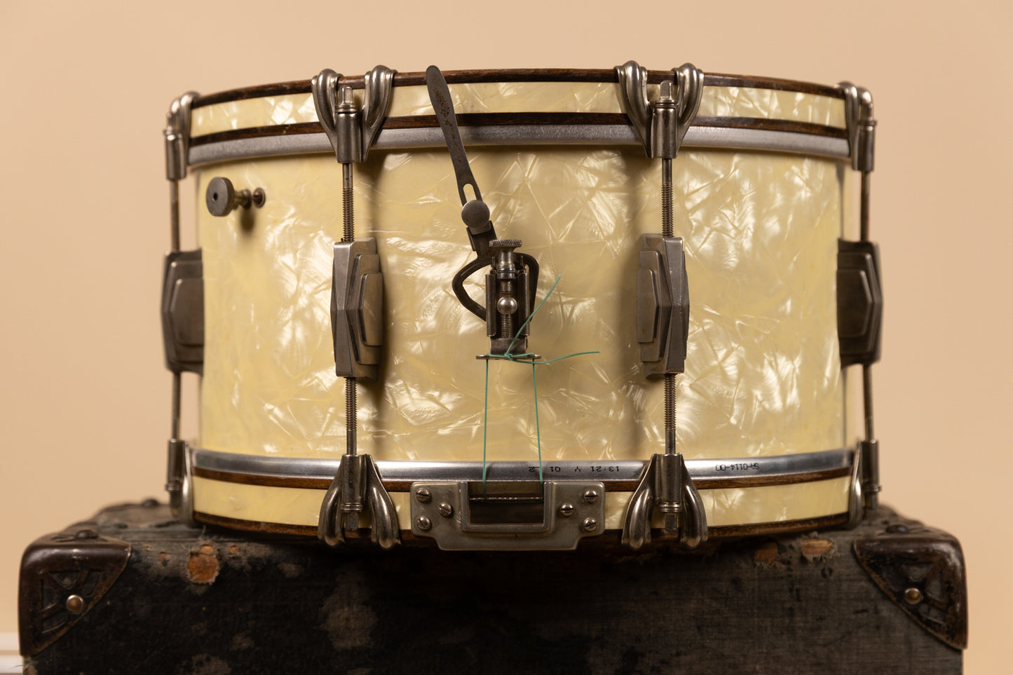 1938 Ludwig & Ludwig 7x14 Standard Swing Avalon Pearl Snare Drum