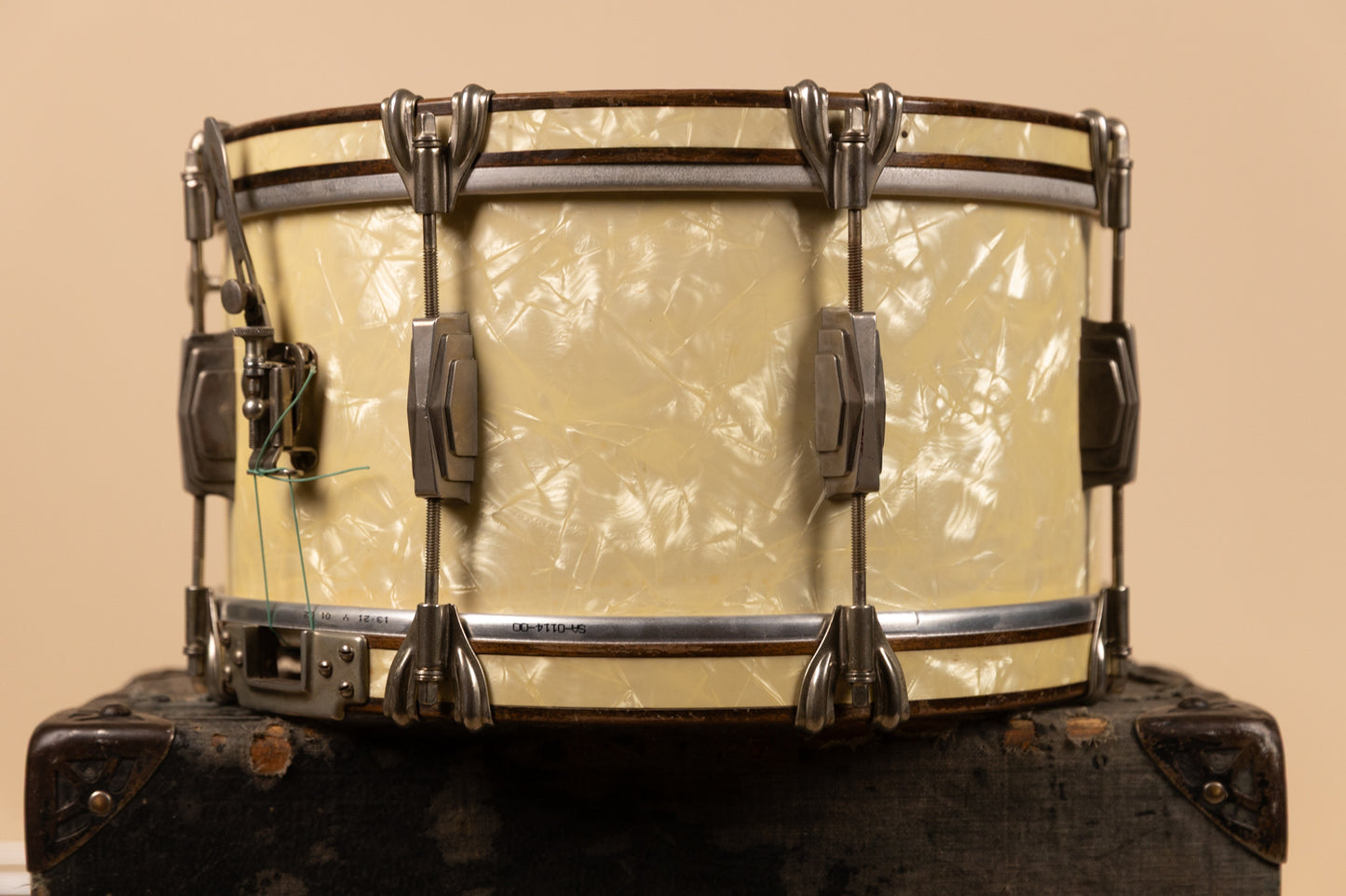 1938 Ludwig & Ludwig 7x14 Standard Swing Avalon Pearl Snare Drum