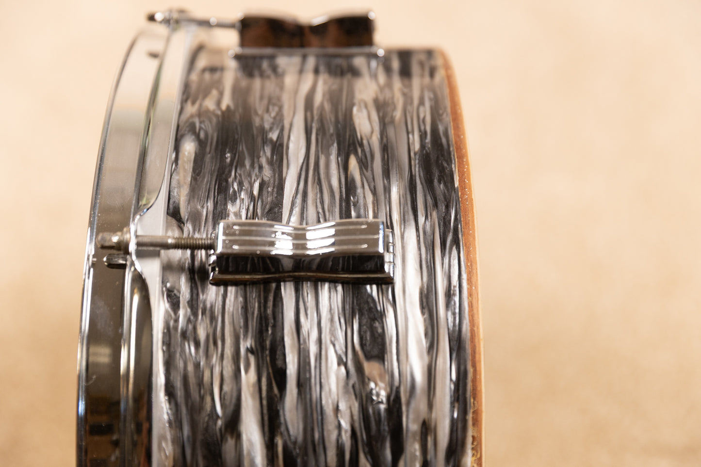 1960s Ludwig 5x14 Oyster Black Pearl Jazz Festival