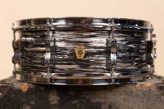 1960s Ludwig 5x14 Oyster Black Pearl Jazz Festival