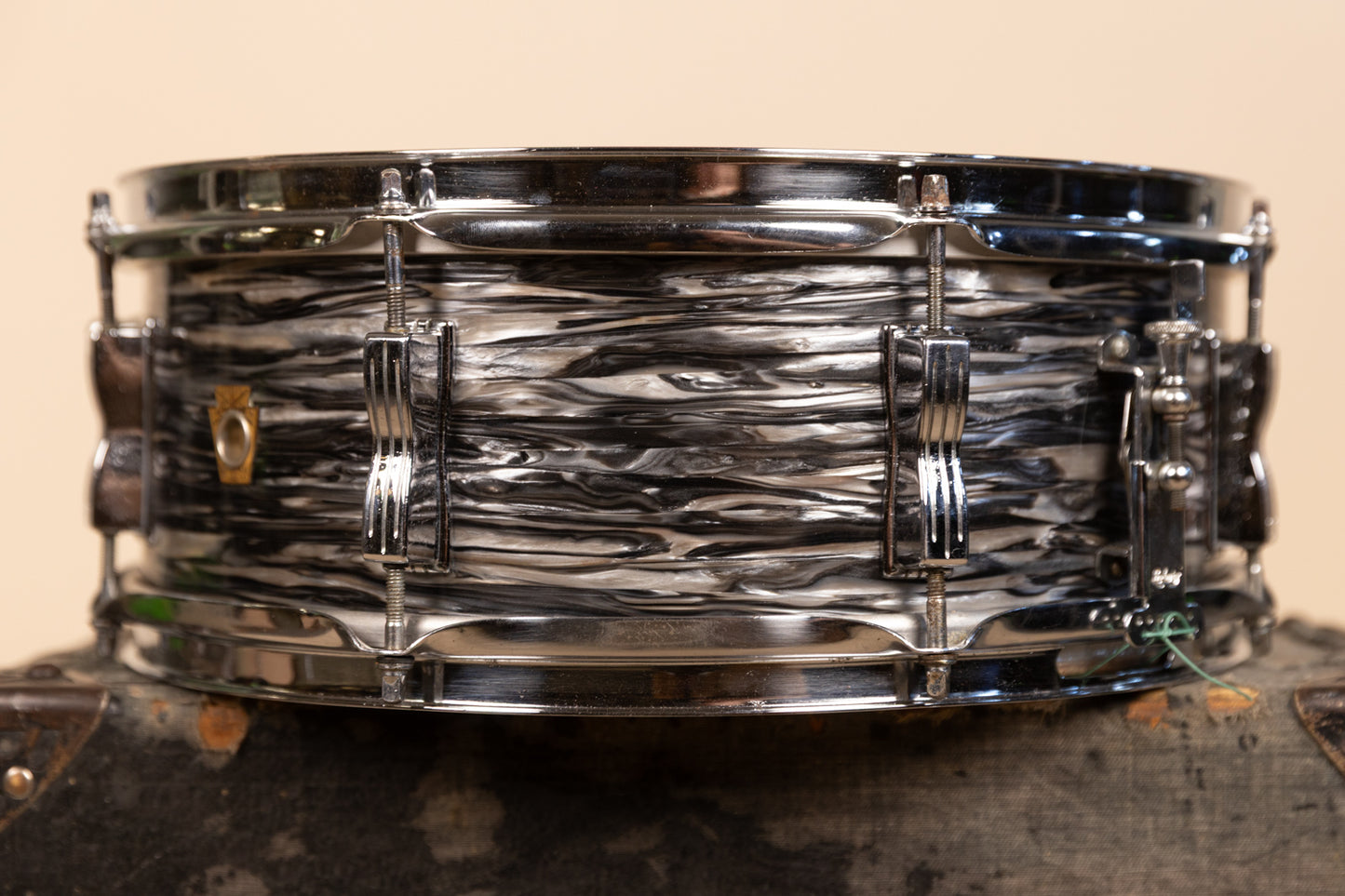 1960s Ludwig 5x14 Oyster Black Pearl Jazz Festival