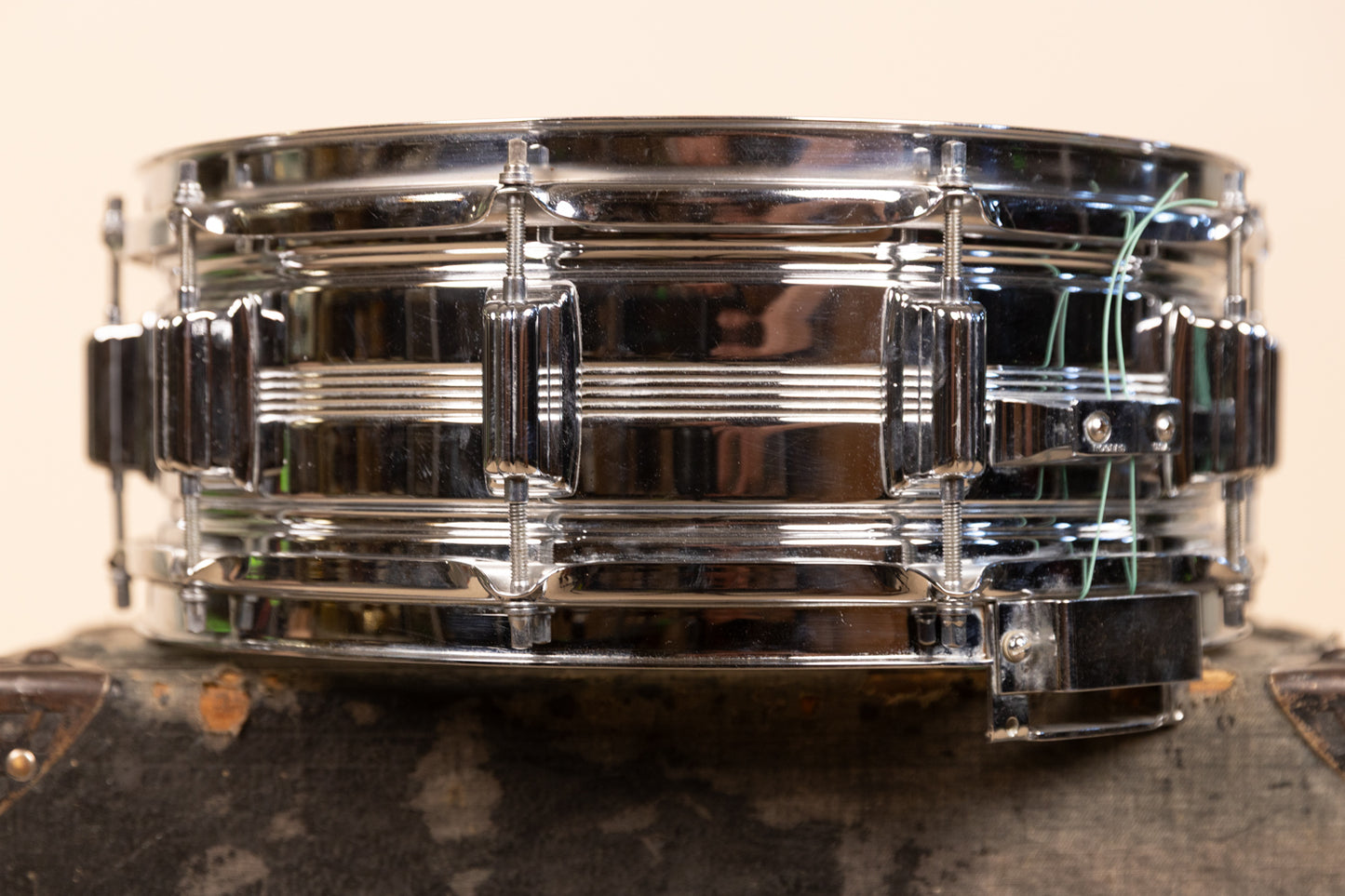 Vintage Rogers 5x14 Metal Dynasonic Snare Drum #31141