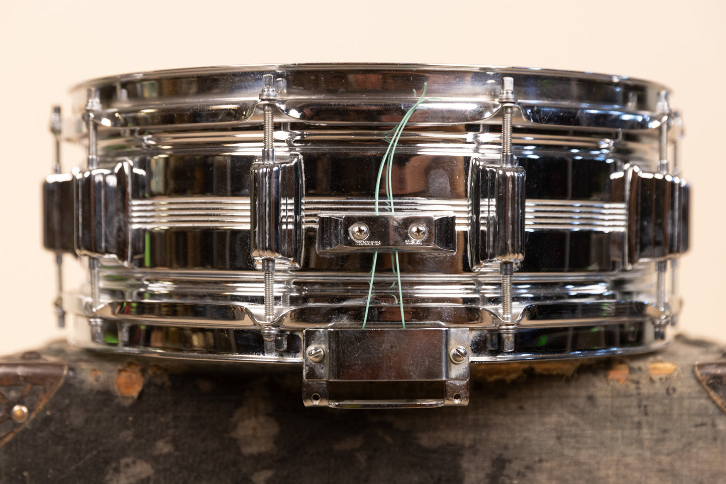 Vintage Rogers 5x14 Metal Dynasonic Snare Drum #31141