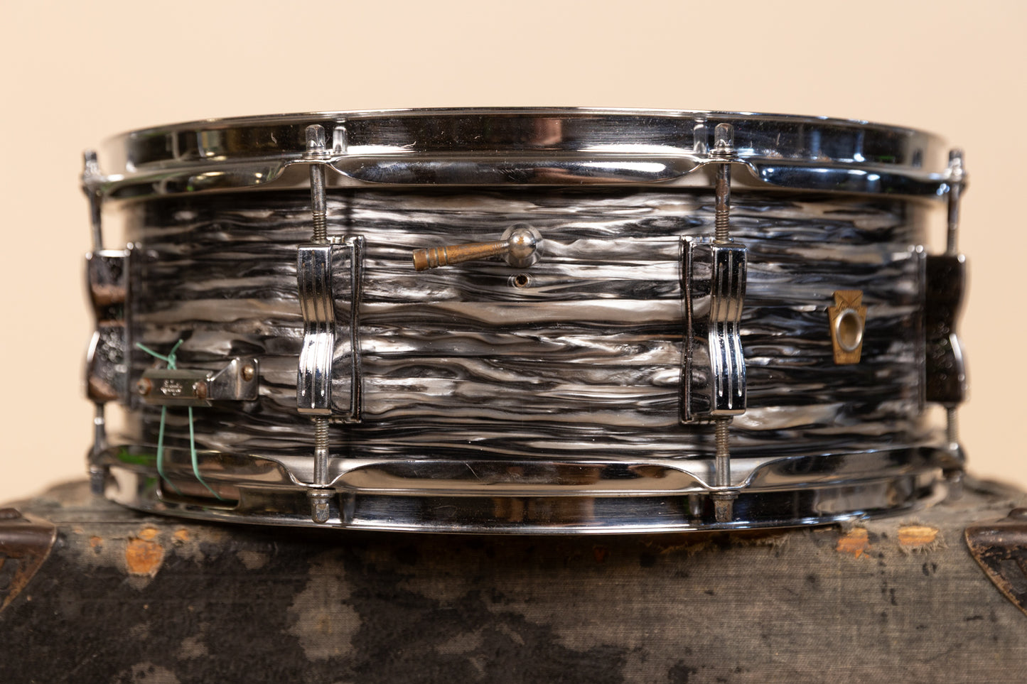 1960s Ludwig 5x14 Oyster Black Pearl Jazz Festival